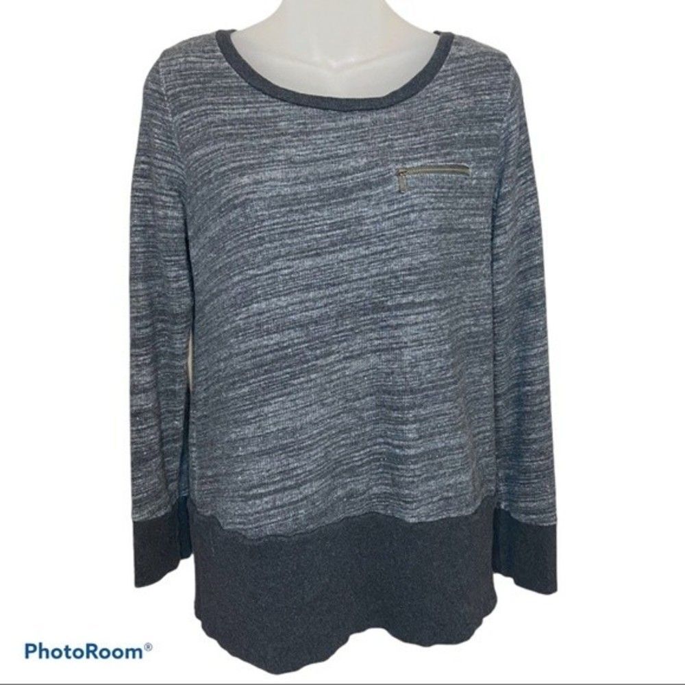 Ann Taylor Loft Dark Gray Sweater Top Size Medium